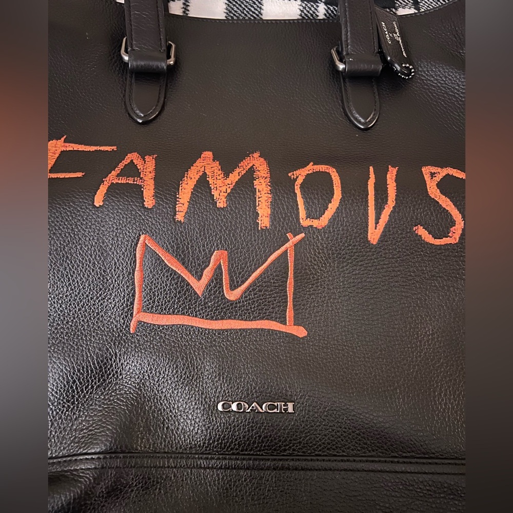 Coach X Jean Michel Basquiat Graham Structured Tote Bag - Picture 10 of 14